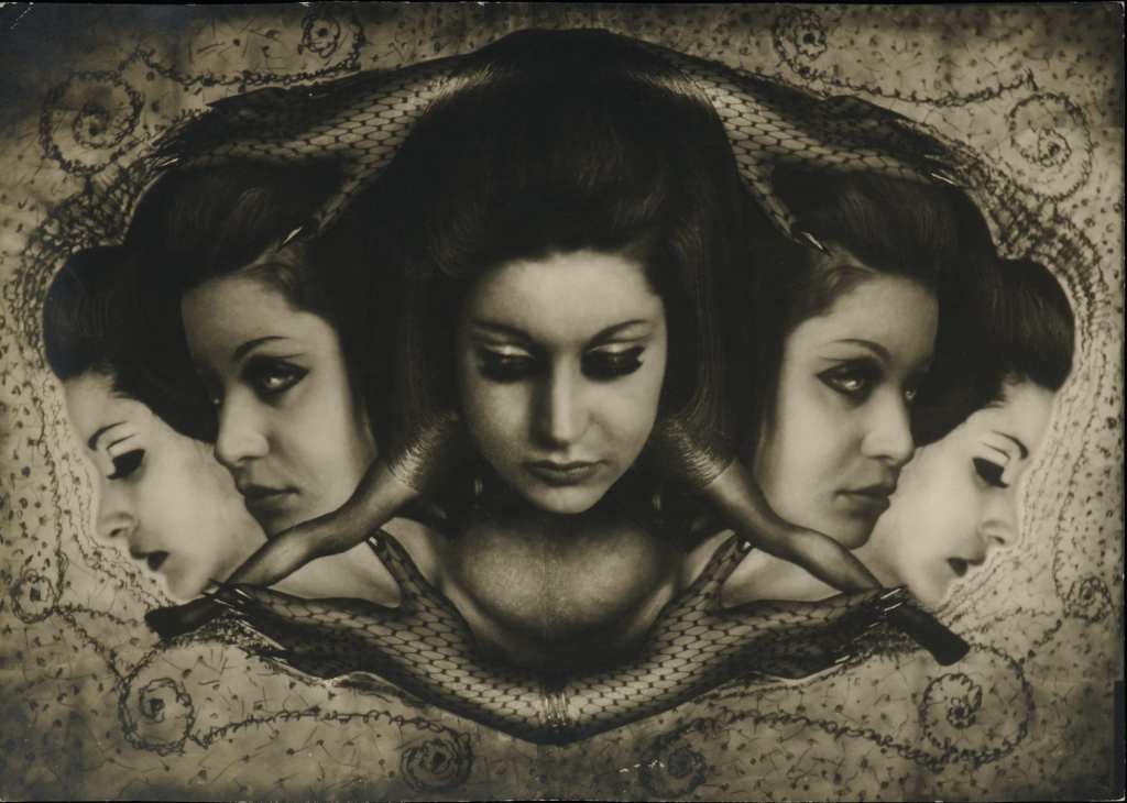 Les Hanel 1 - a photomontage by Pierre Molinier featuring Hanel Koeck.